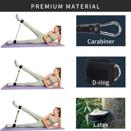 Dispositivo de Entrenamiento para Tobillos y Piernas | Correa Ajustable para Fitness y Glúteos