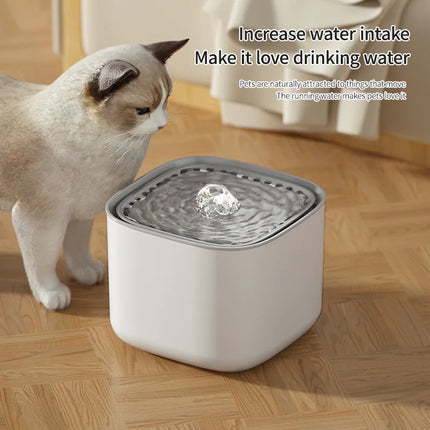 Fuente de Agua para Gatos 3L | Bebedero Eléctrico Silencioso con Filtro de Recirculación y USB