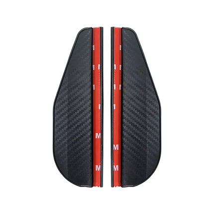 Set de 2 Visores Parasoles de Fibra de Carbono para Retrovisor de Coche | Protector de Lluvia y Visión Clara, Accesorio Automotriz