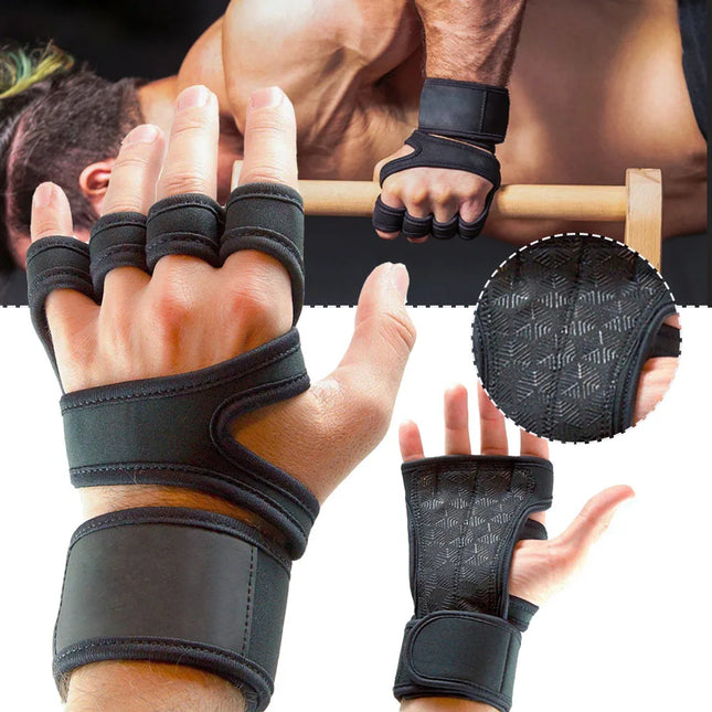 Guantes de Entrenamiento para Pesas | Protección de Mano y Muñeca para Gimnasio, Fitness y Bodybuilding