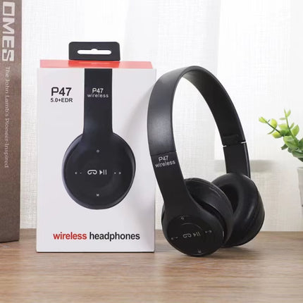 Auriculares estéreo Bluetooth 5.0 P47 TWS con micrófono para móviles iPhone, Samsung, Android e iOS