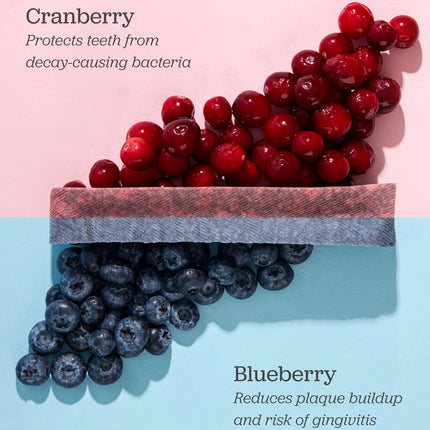 Golosinas dentales de yak para perros | Larga duración con arándano rojo y azul