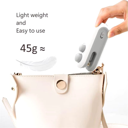 Selladora de bolsas al vacío manual, selladora térmica con pinza para bolsas de plástico y envasado de alimentos en el hogar