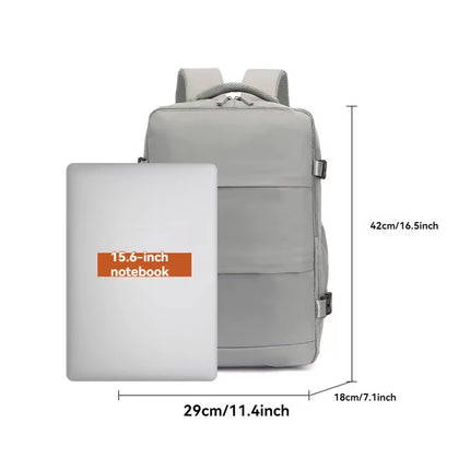 Mochila Lumin 42×18×29 cm para Cabina | Mochila de Viaje Unisex, Equipaje de Mano y Mochila para Portátil