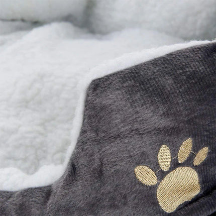 Cama para perros y gatos con relleno grueso de algodón PP, diseño tipo cueva y sofá, ideal para cachorros y gatos pequeños