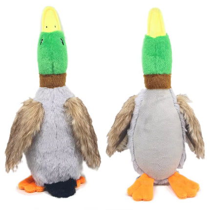 Juguete de Pato de Peluche para Perros | Sonido Squeaky, Limpieza Dental y Cuerda para Morder