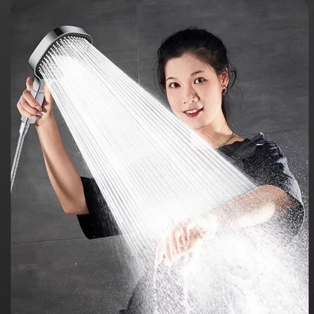 Cabezal de Ducha de 13 cm a Alta Presión | 3 Modos con Masaje y Filtro – Panel Grande para Baño