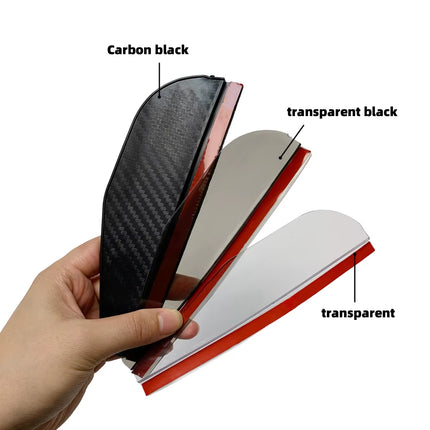 Set de 2 Visores Parasoles de Fibra de Carbono para Retrovisor de Coche | Protector de Lluvia y Visión Clara, Accesorio Automotriz