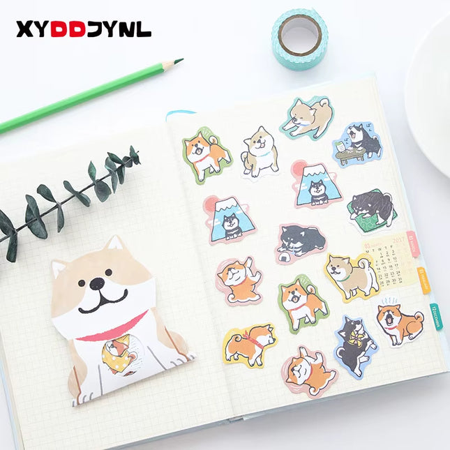 Pack de 30 Pegatinas Kawaii de Perritos | Stickers Adorables para Papelería Creativa, Diarios, Scrapbooking y Decoración