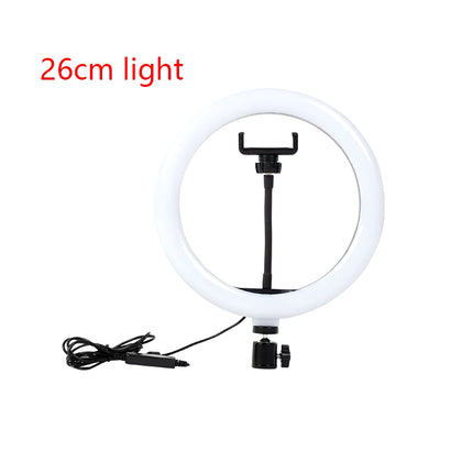 Aro de Luz LED 26 cm Profesional | Iluminación Regulable para Selfies, Maquillaje, TikTok y Youtube