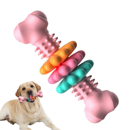Juguete Masticable para Perros Tipo Hueso | Limpieza Dental, TPR Indestructible y Resistente a Mordidas