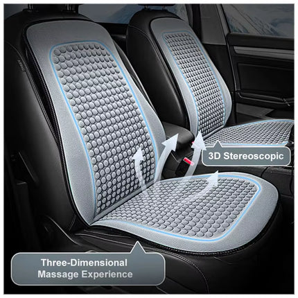 Cojín de Asiento Refrescante de Verano para Coche | Funda Transpirable con Masaje de Impactos y Protector Universal