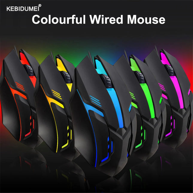 Mouse Gamer eSports 5000 DPI | Óptico con LED RGB y Cable USB para PC y Portátil