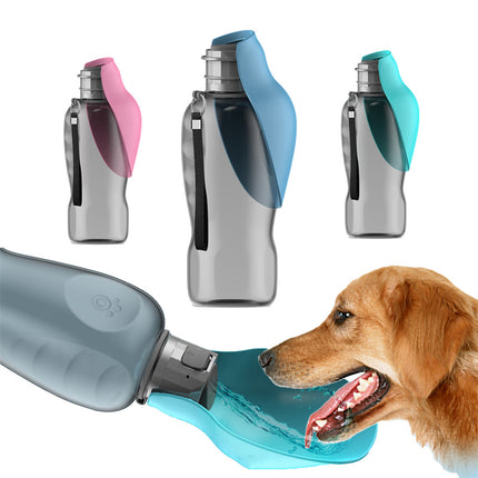 Botella de Agua Portátil para Perros 800 ml | Bebedero Plegable Antigoteo para Paseos y Aire Libre