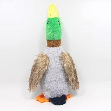 Juguete de Pato de Peluche para Perros | Sonido Squeaky, Limpieza Dental y Cuerda para Morder