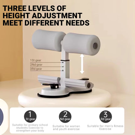 Barra de Abdominales con Asistencia | Entrena Abdomen, Brazos y Piernas en Casa – Equipo Portátil de Fitness