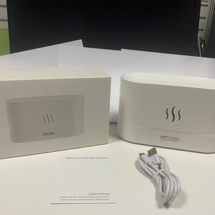 Humidificador ultrasónico USB con efecto llama, difusor de aromas con luces LED RGB