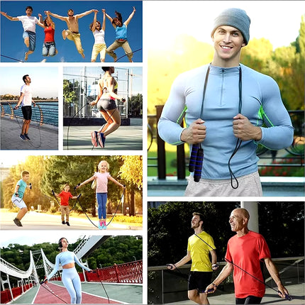 Cuerda para Saltar Antienredos con Mango de Espuma para Fitness y Ejercicios en Casa