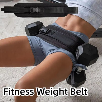 Cinturón de Pesas para Cintura y Caderas | Banda de Entrenamiento para Puente de Glúteos y Fitness