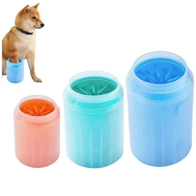 Vaso Limpiapatas para Perros y Gatos | Cepillo de Silicona Suave para Limpieza de Patas