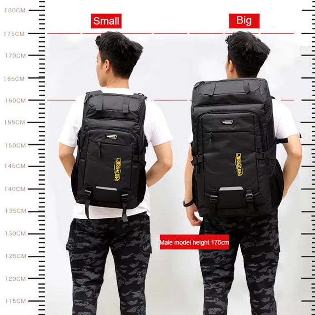 Mochila Impermeable de Montañismo 80L para Hombre | Mochila de Senderismo y Camping (Disponible en 50L) Unisex para Viajes y Actividades al Aire Libre