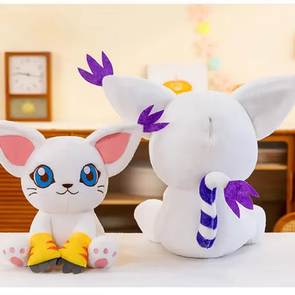 Peluche Digimon Adventure Tailmon | Muñeco Suave Sentado, Almohada Decorativa y Juguete Coleccionable