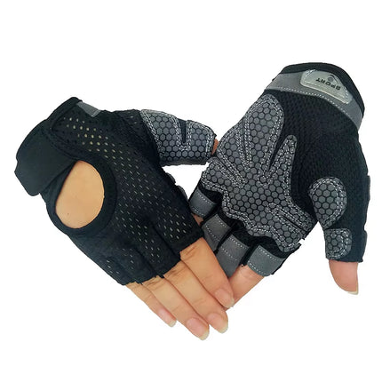 Guantes Profesionales de Gimnasio Medio Dedo – 2 Unidades para Levantamiento de Pesas, CrossFit y Culturismo con Máxima Protección