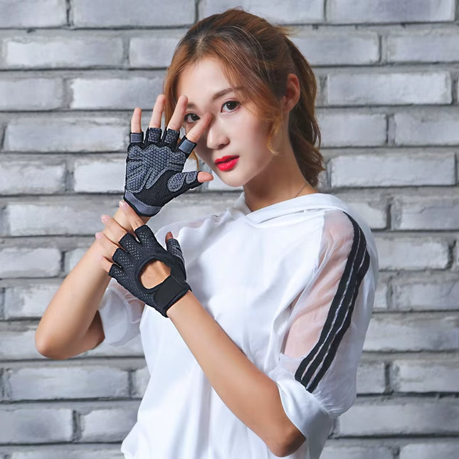 Guantes Profesionales de Gimnasio Medio Dedo – 2 Unidades para Levantamiento de Pesas, CrossFit y Culturismo con Máxima Protección