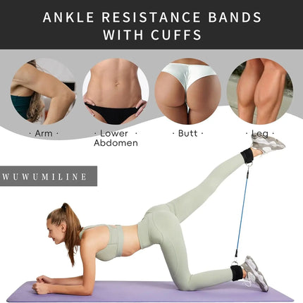 Dispositivo de Entrenamiento para Tobillos y Piernas | Correa Ajustable para Fitness y Glúteos