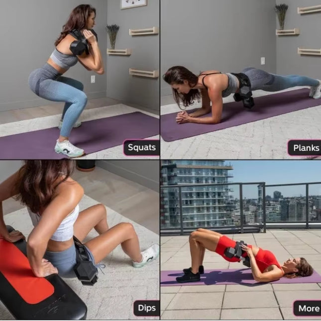 Cinturón de Pesas para Cintura y Caderas | Banda de Entrenamiento para Puente de Glúteos y Fitness