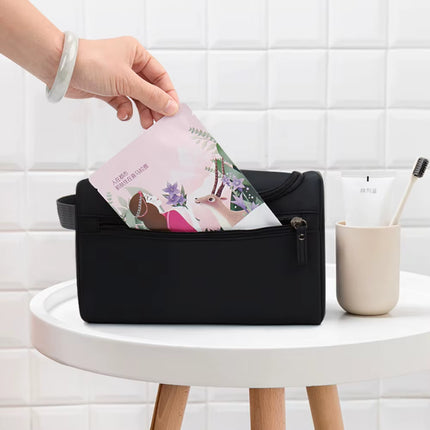 Bolsa de aseo colgante impermeable | Organizador de viaje unisex con compartimentos húmedo y seco
