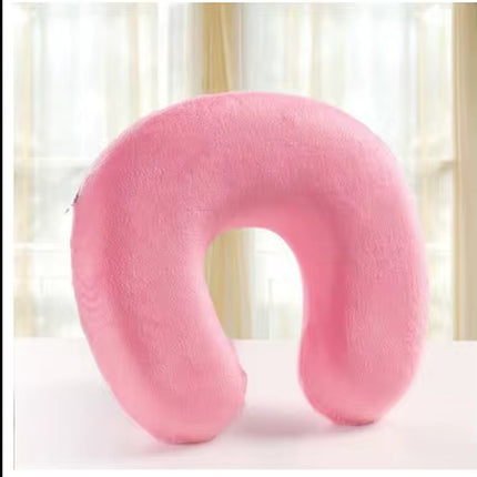 Almohada Cervical de Viaje en Forma de U | Espuma Viscoelástica de Recuperación Lenta, Suave y Cómoda para Vuelos, Oficina y Viajes