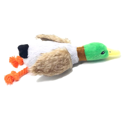 Juguete de Pato de Peluche para Perros | Sonido Squeaky, Limpieza Dental y Cuerda para Morder