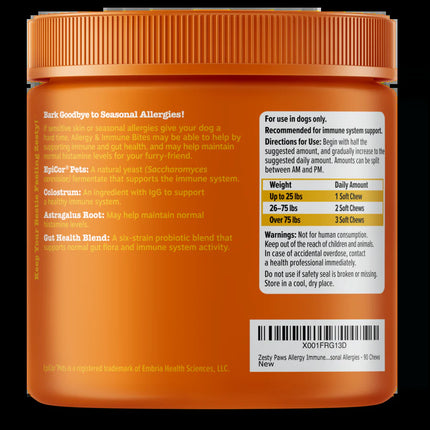 Mordeduras para perros con alergias | Suplemento natural para inmunidad y picazón