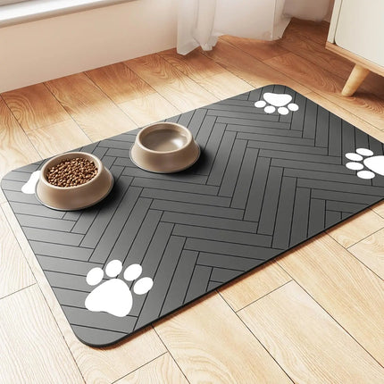 Alfombrilla Absorbente para Mascotas | Mantel Antideslizante e Impermeable para Comederos
