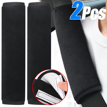 Funda de Cinturón de Seguridad de Felpa (1/2 unidades) | Hombrera Ajustable para Auto