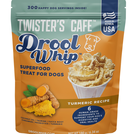 Golosina para perros Droolwhip Superfood | Snack nutritivo con superalimentos y complemento alimenticio