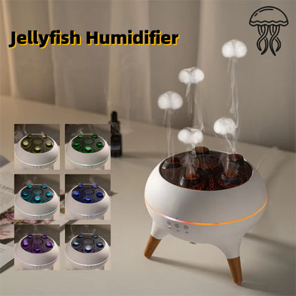 Humidificador ultrasónico inteligente para el hogar, con atomización porosa, temporizador, control remoto y difusor de aromas