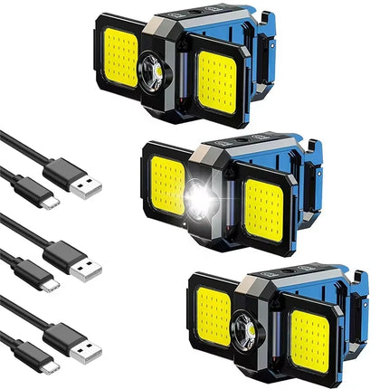 Mini Linterna Llavero COB | Recargable USB, Plegable 90° y Súper Brillante