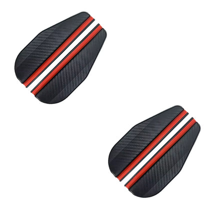 Set de 2 Visores Parasoles de Fibra de Carbono para Retrovisor de Coche | Protector de Lluvia y Visión Clara, Accesorio Automotriz