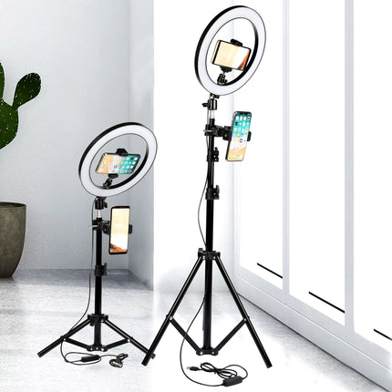 Aro de Luz LED 26 cm Profesional | Iluminación Regulable para Selfies, Maquillaje, TikTok y Youtube
