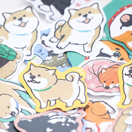 Pack de 30 Pegatinas Kawaii de Perritos | Stickers Adorables para Papelería Creativa, Diarios, Scrapbooking y Decoración