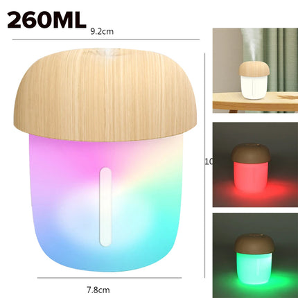 Humidificador de Lluvia en Forma de Nube | Aromaterapia, Luz Nocturna Multicolor y Atomización Ultrasónica