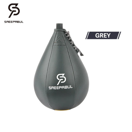 Saco de boxeo de velocidad en forma de pera, de poliuretano con base giratoria, ideal para entrenamiento físico y fitness