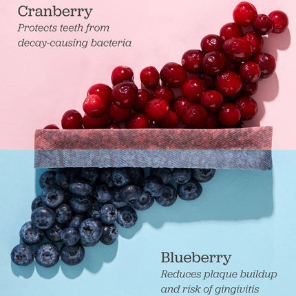 Golosinas dentales de yak para perros | Larga duración con arándano rojo y azul