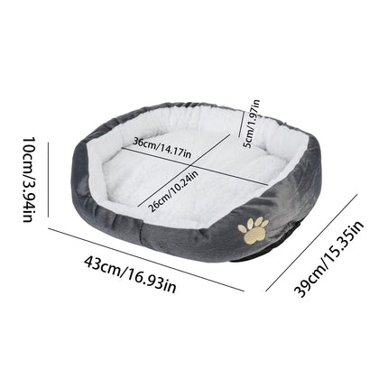 Cama para perros y gatos con relleno grueso de algodón PP, diseño tipo cueva y sofá, ideal para cachorros y gatos pequeños