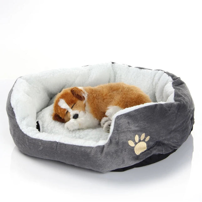 Cama para perros y gatos con relleno grueso de algodón PP, diseño tipo cueva y sofá, ideal para cachorros y gatos pequeños
