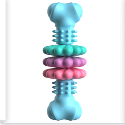 Juguete Masticable para Perros Tipo Hueso | Limpieza Dental, TPR Indestructible y Resistente a Mordidas