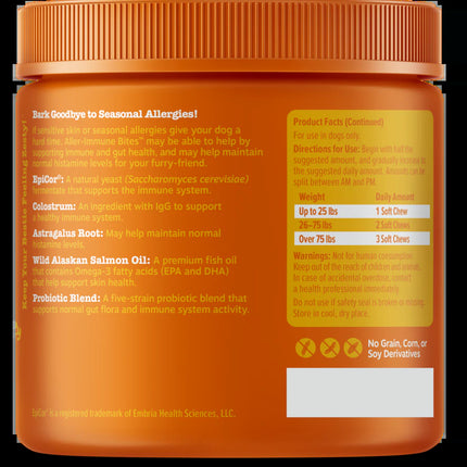 Mordeduras para perros con alergias | Suplemento natural para inmunidad y picazón