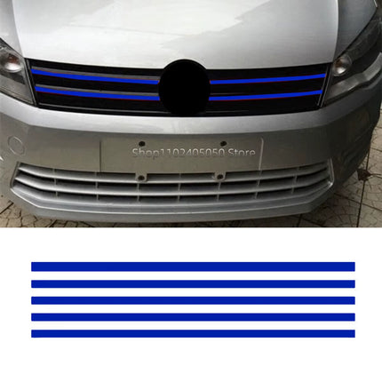 Set de 5 Pegatinas Reflectantes para Parrilla Delantera | Compatible con VW Golf 6, 7, Tiguan, Polo y GTI, Decoración Exterior de Coche